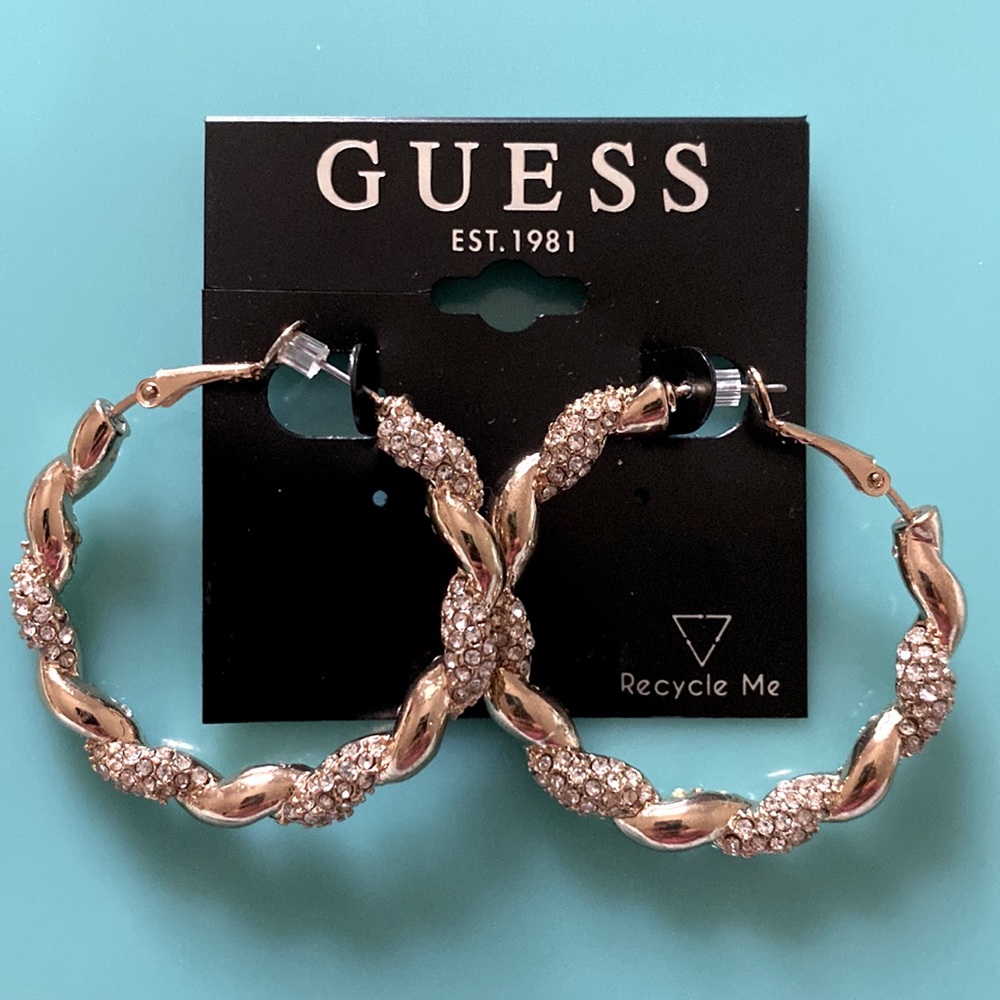 GUESS HOOP EARRINGS